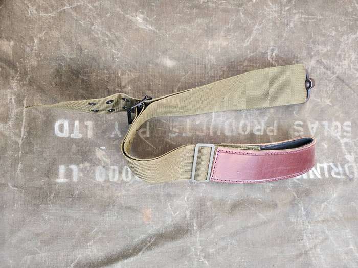 100% original SADF era schools cadet shooting teams used type olive green .22 forearm rifle sling