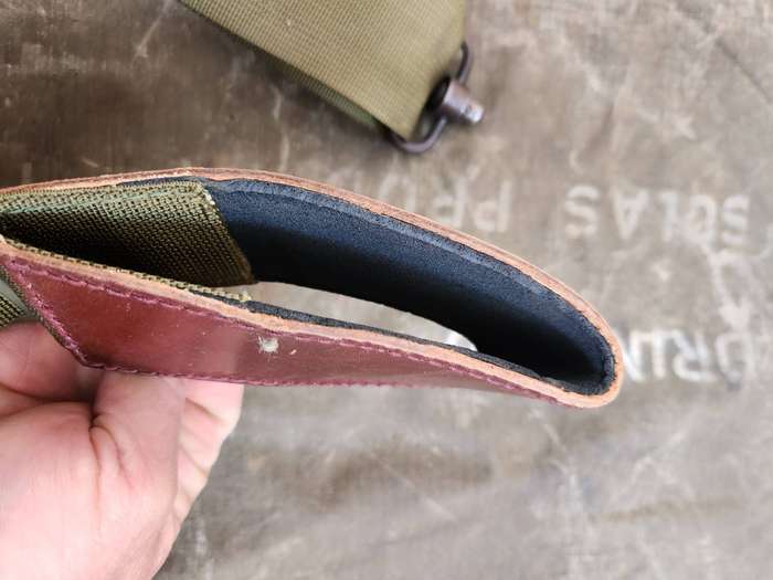 100% original SADF era schools cadet shooting teams used type olive green .22 forearm rifle sling