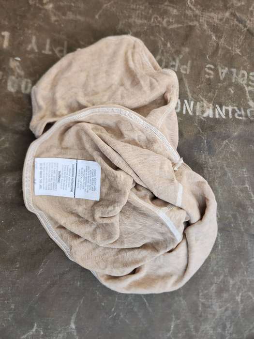original modern USGI issue "nomex" type flash resistant desert beige hood in new & unused condition