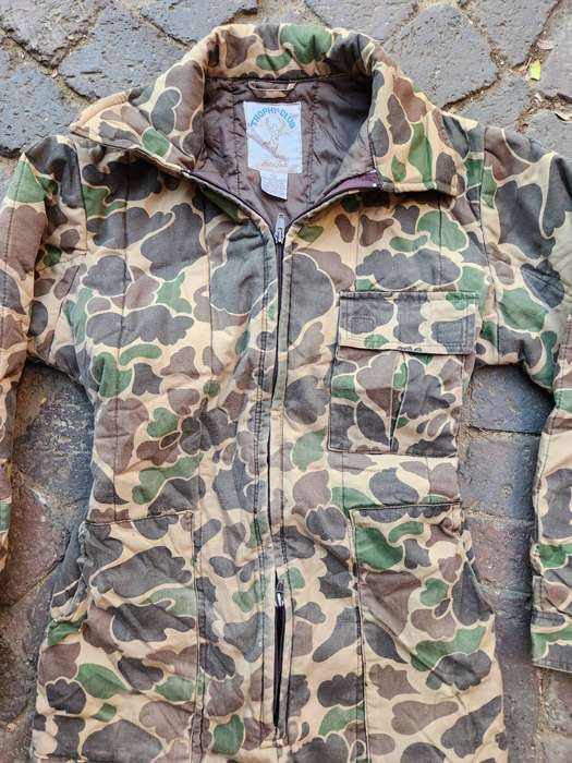 original USA sourced vintage fully lined (winter) commercial duck-hunter camo one-piece hunting suit