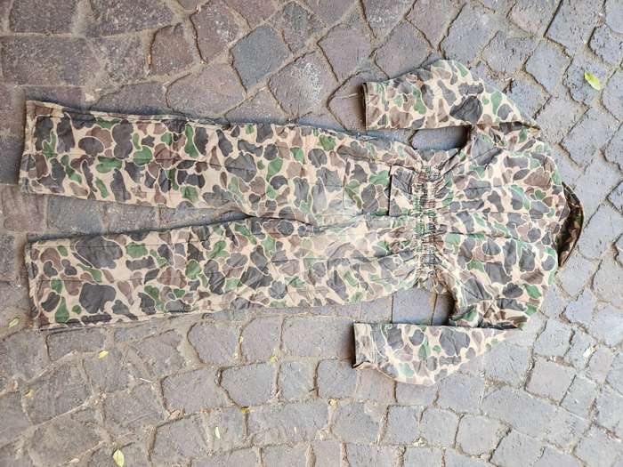 original USA sourced vintage fully lined (winter) commercial duck-hunter camo one-piece hunting suit