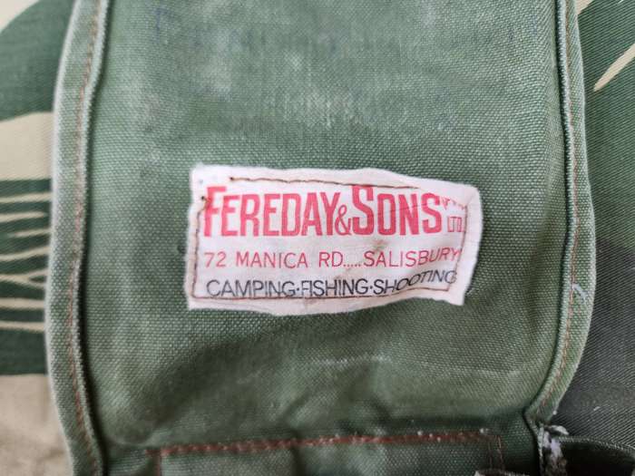 single pvt purchase 100% original Faraday&Sons' Rhod bushwar era belt utility pouch in green canvas