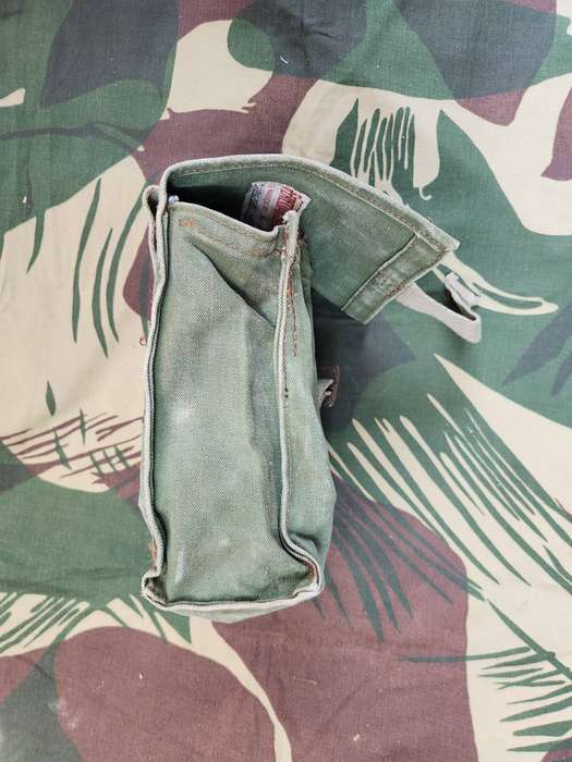 single pvt purchase 100% original Faraday&Sons' Rhod bushwar era belt utility pouch in green canvas