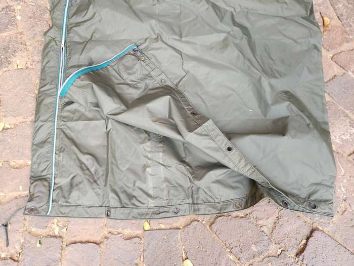mint unused Rhod bushwar 100% original issue olive green nylon bivi (shleter) ink stamped FERN zip