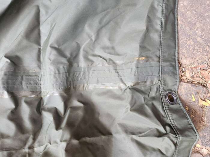 mint unused Rhod bushwar 100% original issue olive green nylon bivi (shleter) ink stamped FERN zip