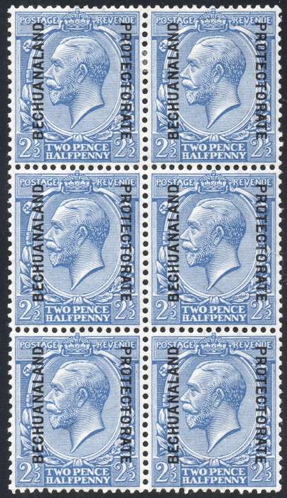 BECHUANALAND  SACC75 2½d COBALT BLUE BO6 - UM - CV R590