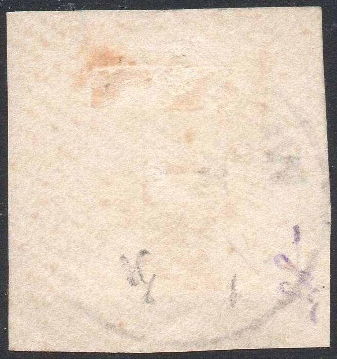 GERMAN SWA 1897 SACC2 5Pfg BRIGHT GREEN - VFU ON PIECE - CV R100