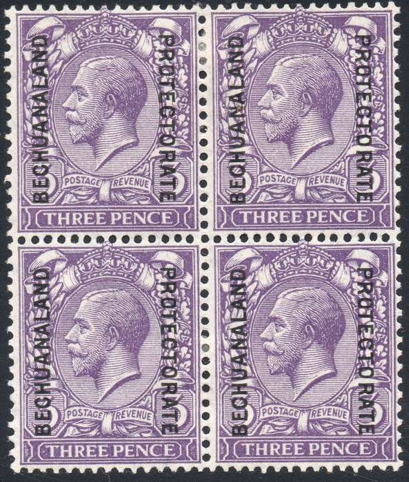 BECHUANALAND  1926 SACC89 3d VIOLET BO4 - MM - CV R400