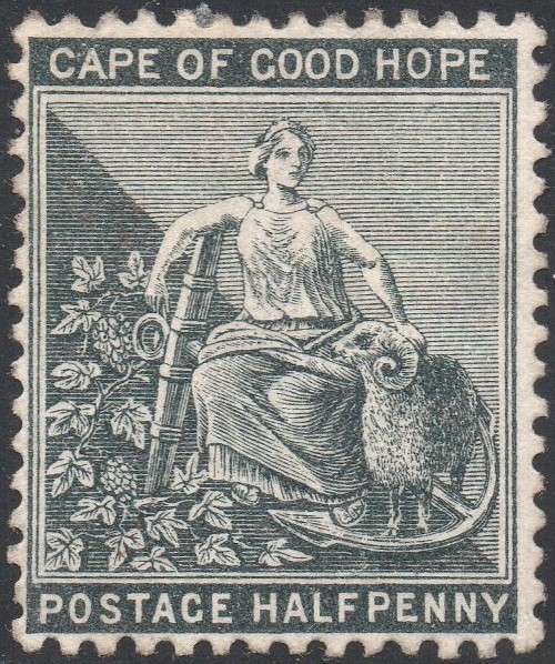 CAPE OF GOOD HOPE 1886 ½d BLACK - MM - CV R200
