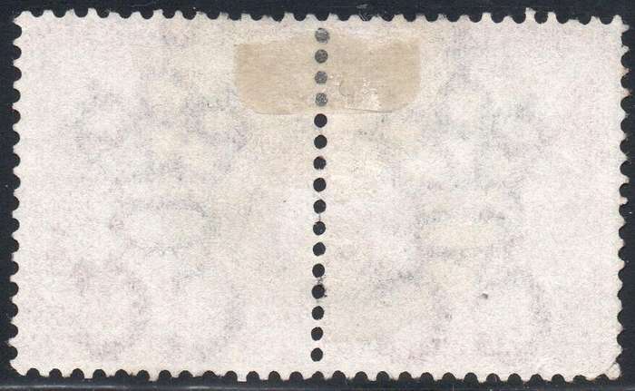Griqualand West SG25 1d CARMINE-RED PAIR - VFU with o/p type 17 - SCARCE