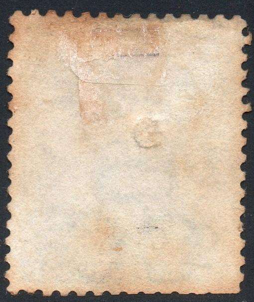 Griqualand West 3rd PRINTING SG20a 4d Dull Blue - GOOD USED with INVERTED o/p type 15 CV £140