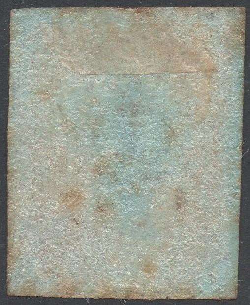 GREAT BRITAIN 1841 SG8a 1d RED-BROWN ON VERY BLUED PAPER - MM - CV £700(2017) - SEE SCANS