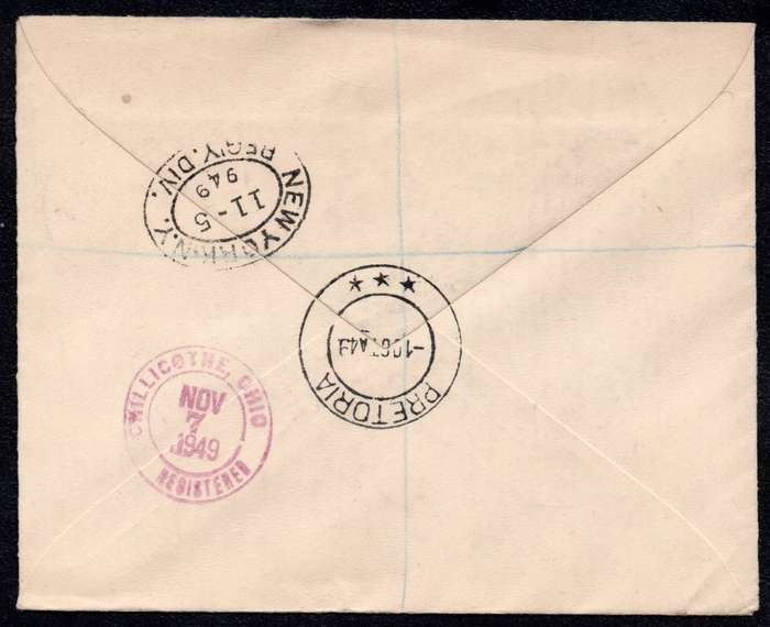 UNION OF SA - SIX EARLY UNION COVERS - SEE SCANS BELOW