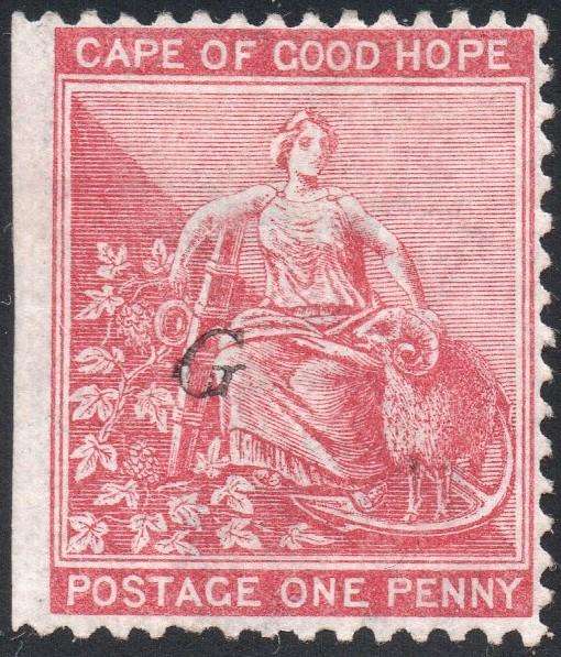 Griqualand West 3rd PRINTING SG17 1d Carmine-red - MNG with o/p type 16 CV £28+(2017)