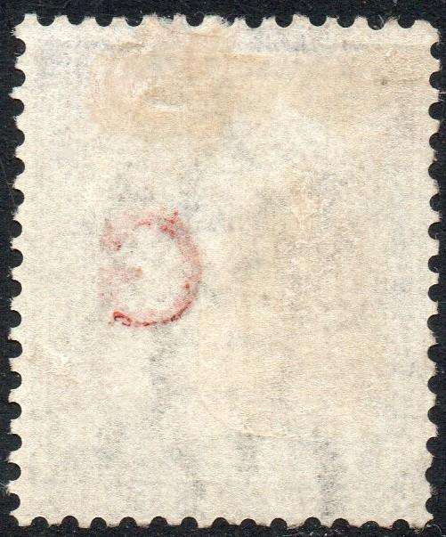 Griqualand West : 1877 SG4f ½d Grey-Black MM with o/p type 6 in red VFU -SEE SCANS