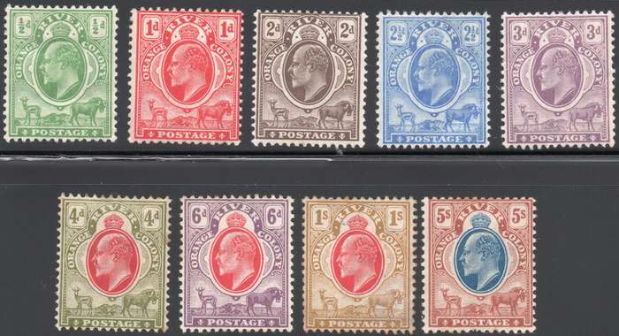 OFS/ORC - 1903-4 SACC84-92 COMPLETE SET TO 5/- , FINE USED -  MM CV R4840