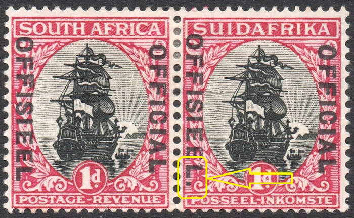 Union of SA - SACC13c 1d BLACK and CARMINE ''OFFICIAL'' - STOP AFTER ''OFFISIEEL'' - MM - CV R900