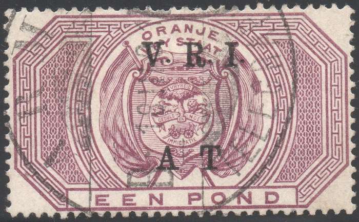OFS 1900 SGT48 £1 PURPLE (A T) - FINE USED - CV £30(2017)