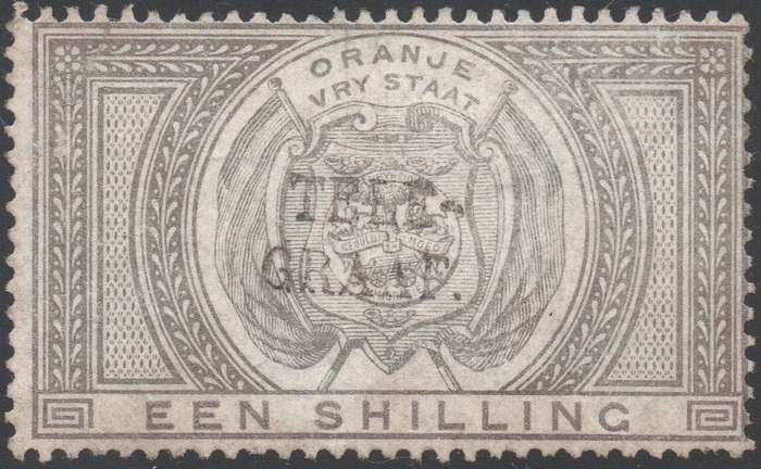 OFS 1886 SG T9 1/- PEARL-GREY - UNUSED - CV £45(2017)
