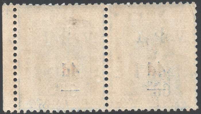 OFS 1902 SACC81a / 81c : 4d on 6d on 6d BLUE PAIR - UM - CV R1060