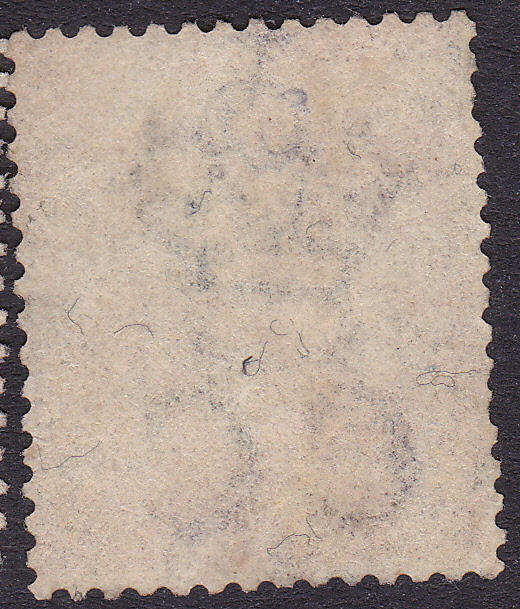 GRIQUALAND WEST 1878 SG13f 2nd PRINTING 6d DEEP LILAC, O/P TYPE11  IN BLACK - VFU CV £150+(2017)