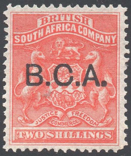 B.C.A.(Nyasaland): 1891-5 SG8 2/- Vermillion - MM