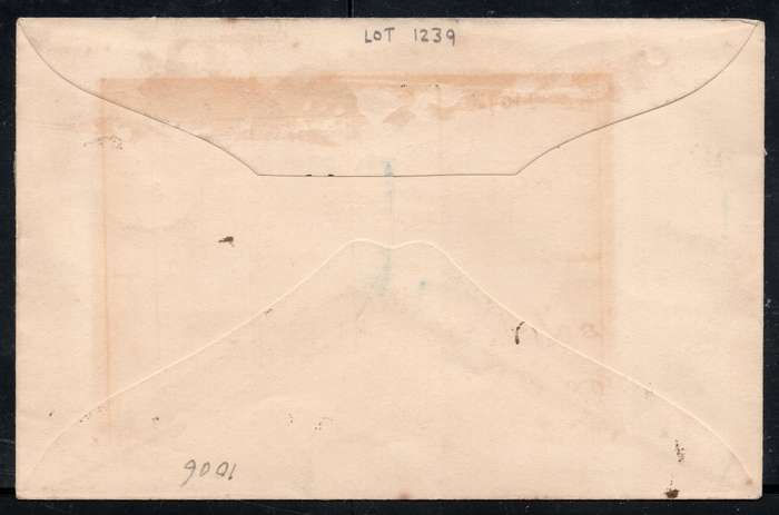 OFS 1902 COVER SENT INTERNALLY IN BLOEMFONTEIN, AFFIXED WITH 6d ON 6d BRIGHT CARMINE WITH EARLY CERT