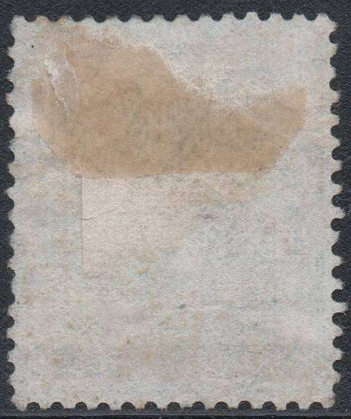 OFS 1881 SG21 1d ON 5/- GREEN WITH O/P TYPE ``b`` - FINE USED - SEE SCANS