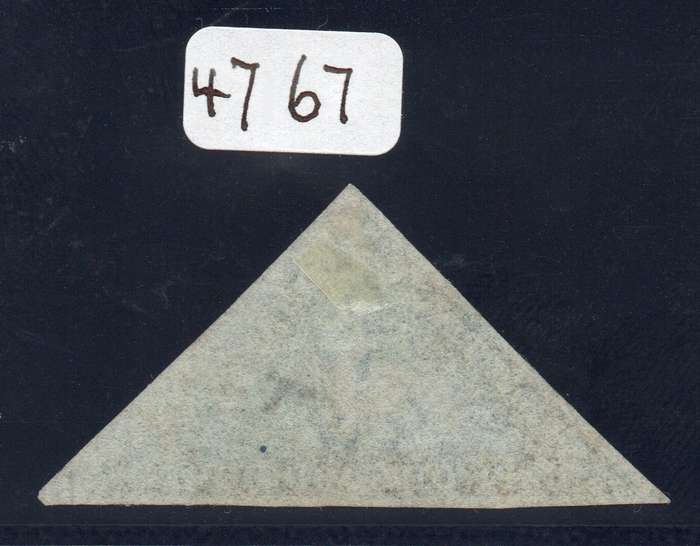 CAPE OF GOOD HOPE 1853 SACC4a - 4d BLUE ON SLIGHTLY BLUED PAPER - UNUSED - BRANDON CERT. - CV R55000