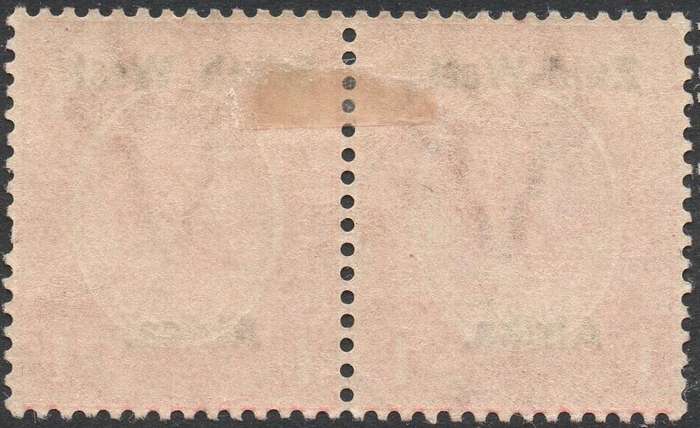 SWA 1923 TYPE I SACC2 1d RED BILINGUAL PAIR MM CV R150