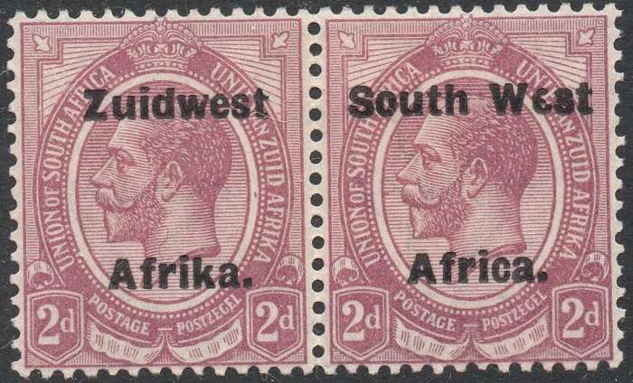 SWA 1923 SACC54b(var) (TYPE VIa) 2d PURPLE WITH ''Wcst'' for ''West'' - MM CV R350(?)