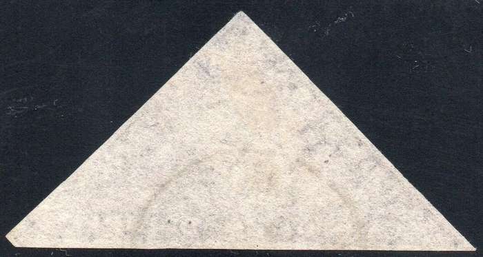 CAPE OF GOOD HOPE :  1864 SACC16 6d BRIGHT MAUVE WITH CIRCULAR POSTMARK - RARE - CV R22000+