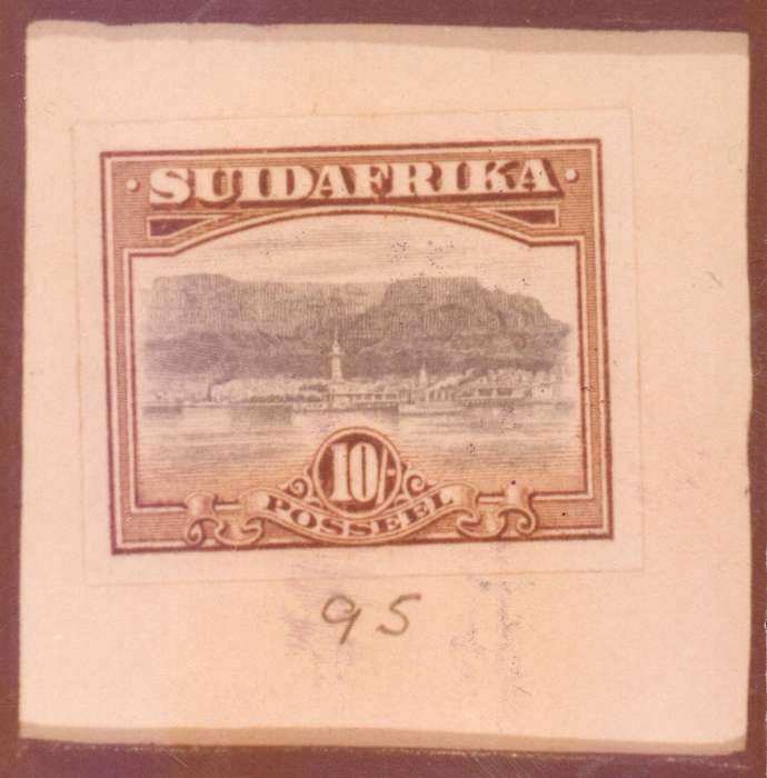 Union of SA - circ 1920 10/- Essay - Colour Reproduction - See Below