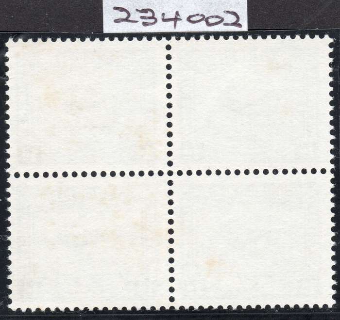 Union of SA - 1d Blue Harrison Essay BLOCK OF FOUR WITH CERTIFICATE - UM - SEE BELOW