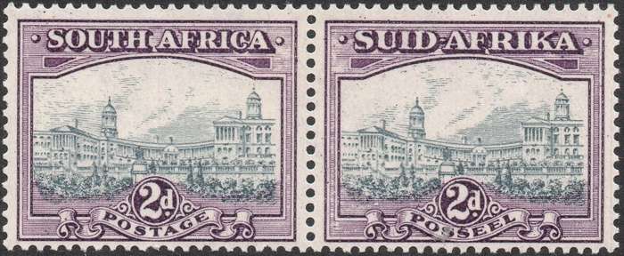Union of SA - 1927 SACC58a 2d GREY & BROWNISH PURPLE - LMM CV R400