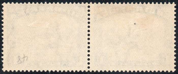 UNION OF SA 1932 SG48a 1/- BROWN & DEEP BLUE - DART IN GNU'S BACK LMM CV £375(2017)