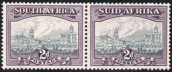 Union of SA - 1927 : SACC58 2d BLUE & VIOLET - UM - CV R1600