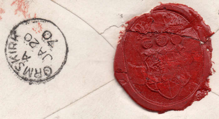 CAPE OF GOOD HOPE 1869 - COVER FROM CAPE TOWN TO ORMSKIRK, UK - SEE BELOW