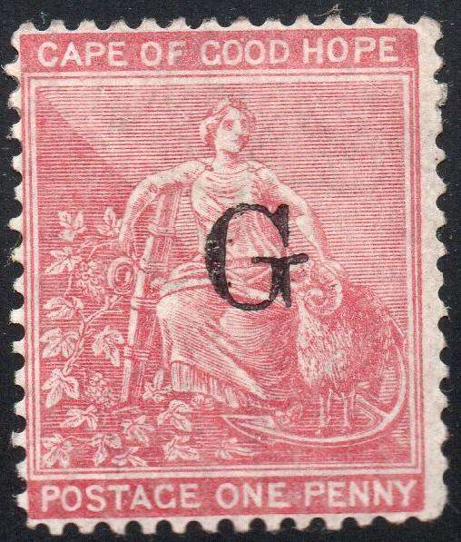 Griqualand West 1878 SG11d  - 1d CARMINE-RED - MM - CV £55(2017)