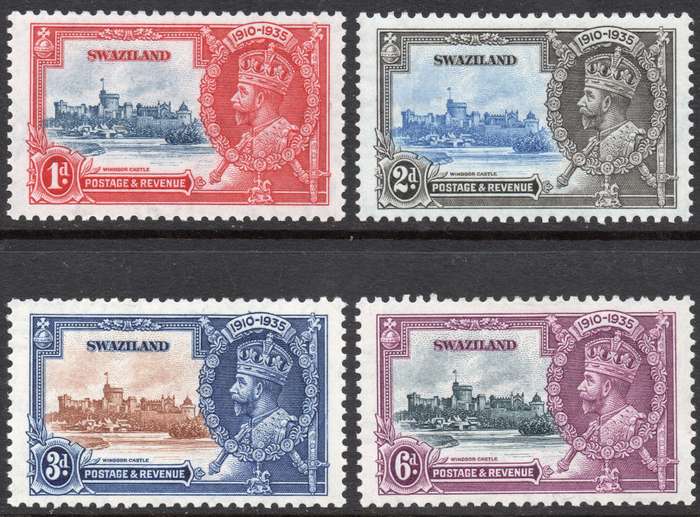 SWAZILAND 1935 SACC20-3 COMPLETE SET OF 4 - VLMM