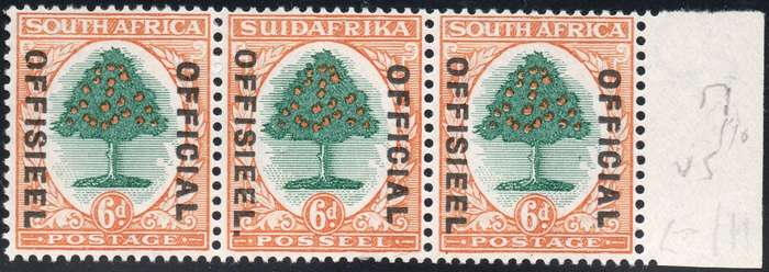Union of SA - SACC36b 6d  ''OFFICIAL'' - STOP AFTER ''OFFISIEEL'' - MM - CV R1800
