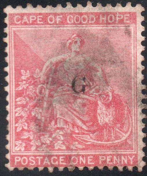 Griqualand West 4th PRINTING SG25 1d Carmine-red - VFU with o/p type 17
