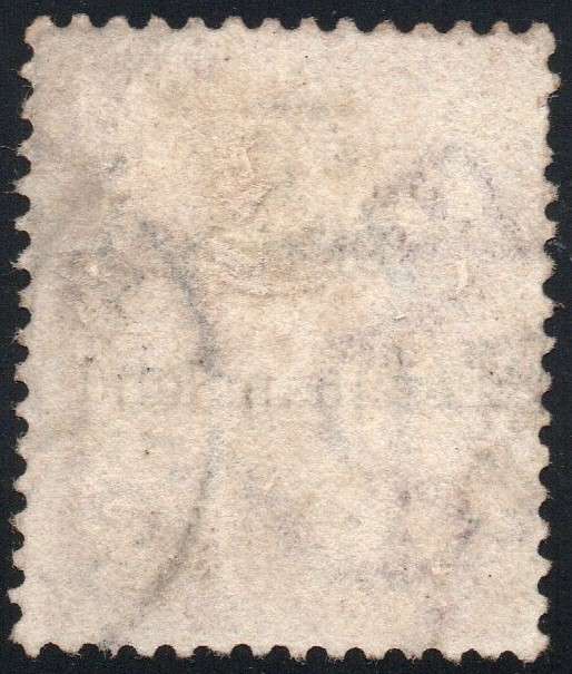 British Bechuanaland SACC5 1d CARMINE-RED - WM ANCHOR - O/P IN BLACK FINE USED CV R200