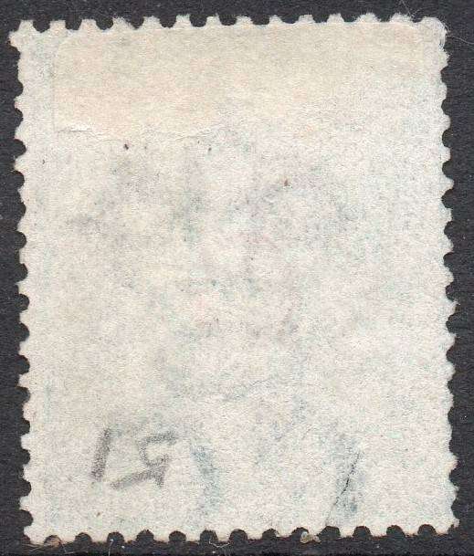 GRIQUALAND WEST 1877-8 1st PRINTING  SACC9f 1/- GREEN , O/P TYPE 6 IN RED - FINE USED