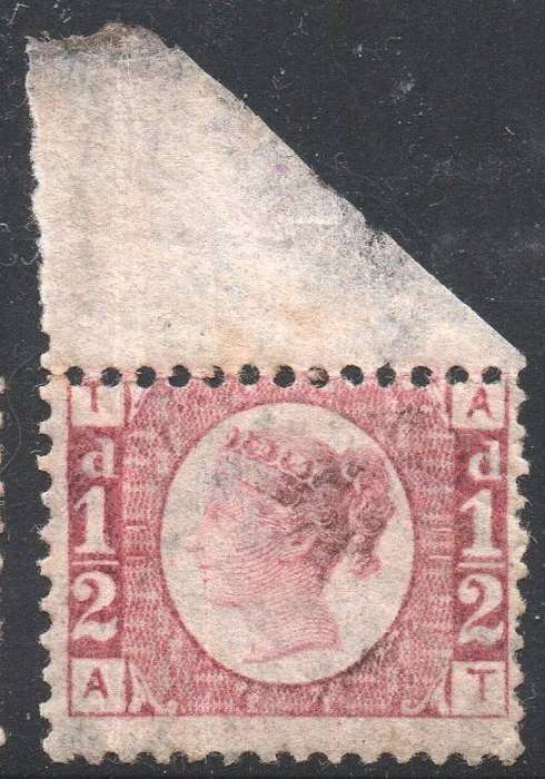 GREAT BRITAIN 1870 SG49 ½d ROSE PLATE 11 - LMM - CV £120(2017)