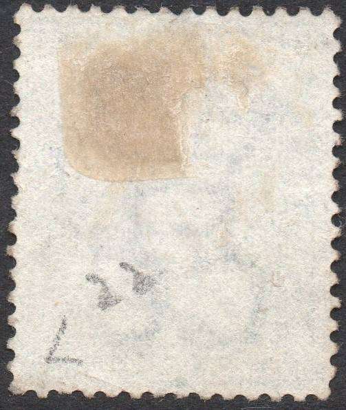 GRIQUALAND WEST 1877-8 SG7b 1st PRINTING 4d DULL BLUE, O/P TYPE 2 IN RED - VFU - CV £140+(2017)