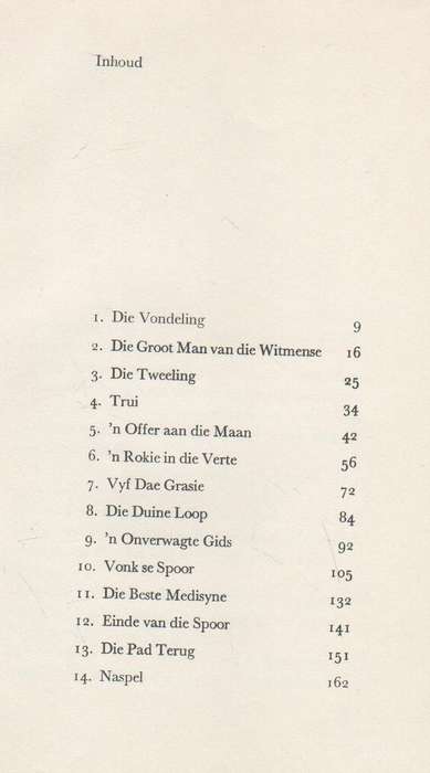 VONK VONDELING VAN DIE DUINE - JAN J VAN DER POST (1968)