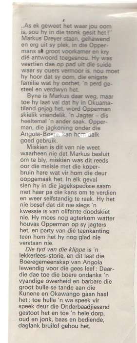 DIE TYD VAN DIE KLIPPE - DOC IMMELMAN (1 STE UITGAWE 1968)