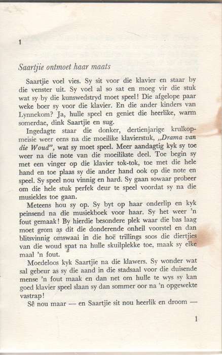 SAARTJIE SE DONKIE, NR 4  - BETTIE NAUDE (1970)