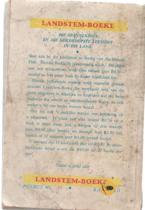 VERSKRIKKING OP VENUS - HEINRICH DE RIDDER (KAFEEBOEKIE OUD) LANDSTEM BOEK VAN DIE MAAND